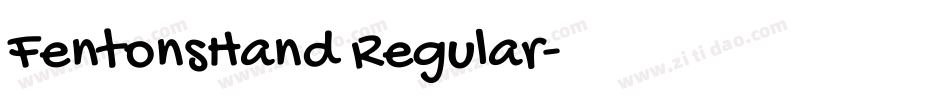 FentonsHand Regular字体转换